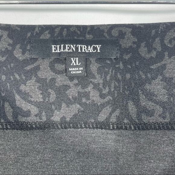 Ellen Tracy, Cool Floral Print Skirt, Size XL. Elastic Panel in waistband! - Picture 6 of 6